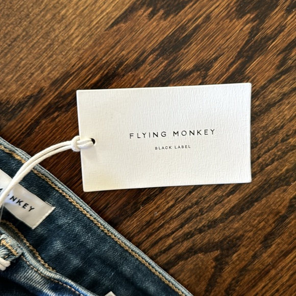 Flying Monkey Distressed Skinny Jean with Ripped Knees - Picture 6 of 10